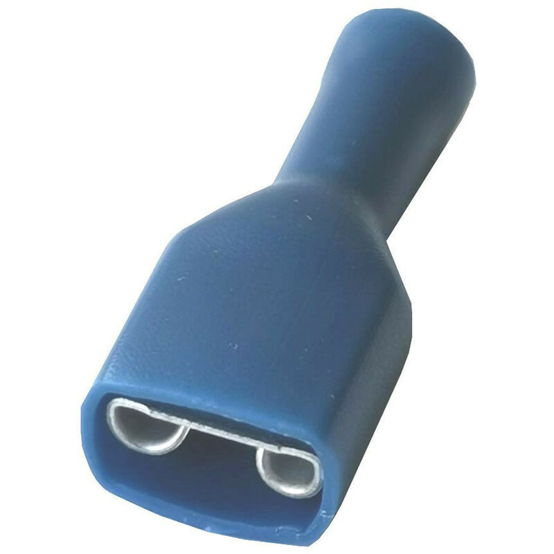 Cosse électrique femelle isolée Faston bleu 6.4 (Lot de 25 )
