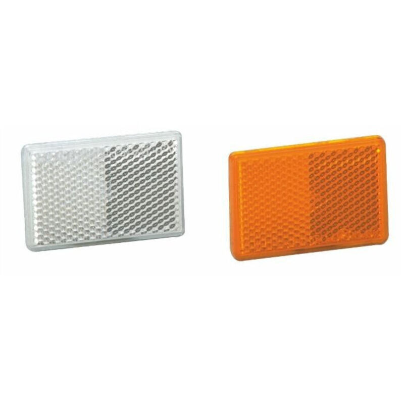 Catadioptre Réflecteur De Signalisation 105x48mm Rouge à Fixer - Haute Visibilité