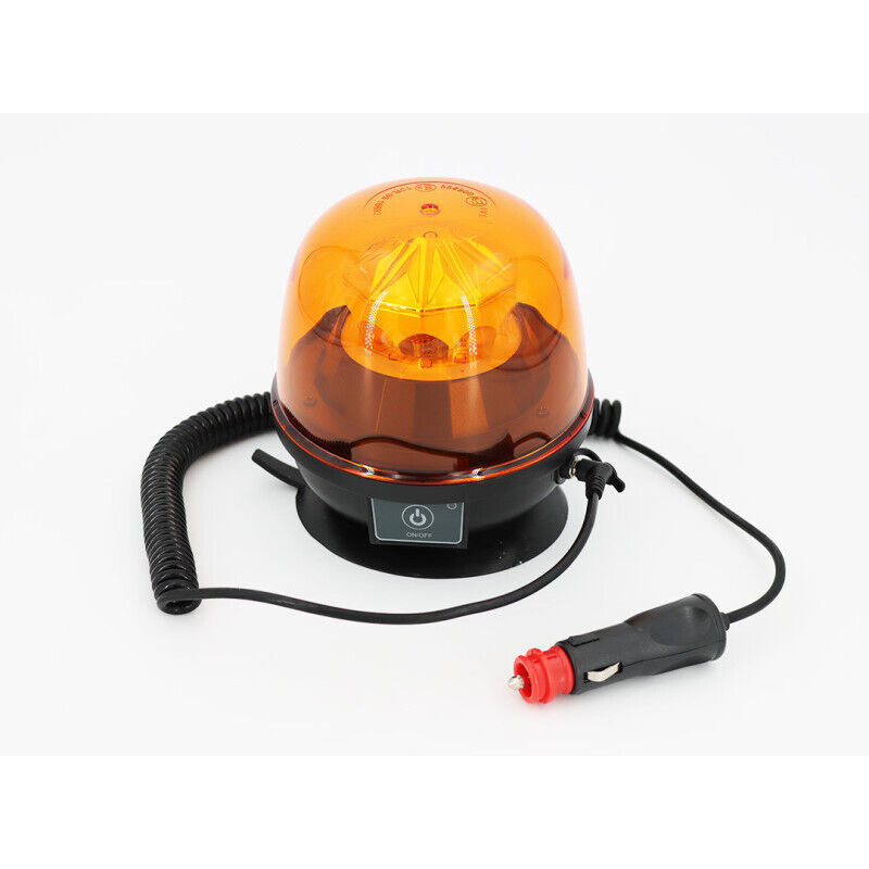 Gyrophare Magnétique Sans 211299 Homologué 12V - Noir/Jaune