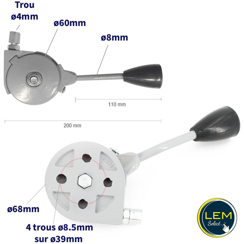 Levier Réglage DT Spare Parts 5.21302 - Automatique, SAE 1 1/2'' 10, Pour Freinage