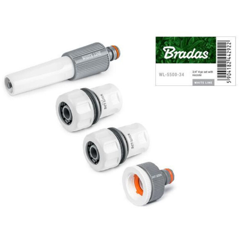 Lot De 4 Raccords Universels Laiton Pour Robinet – Compatible Gardena 1/2" Et 3/4" – Connexion Rapide Sans Fuite