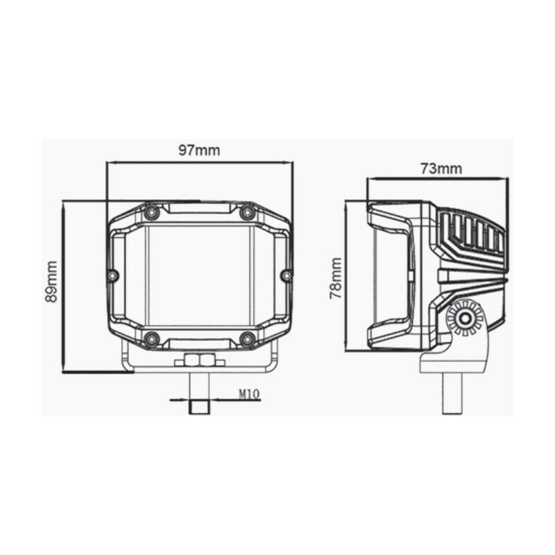 Feu de travail 15 LED OSRAM 10-30V 2850LM