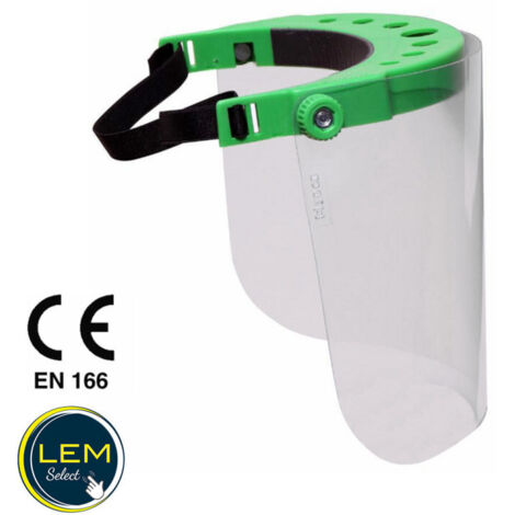 Visière de protection réglable en polycarbonate