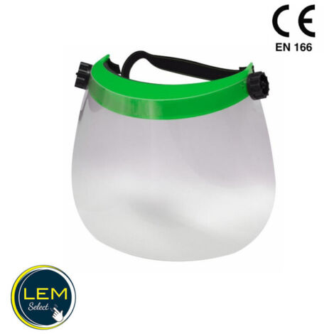 Visière de protection réglable en polycarbonate avec pare-soleil (1/3)