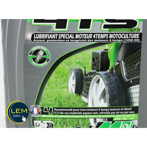 Minerva Huile moteur 4 temps Motoculture 4TS SYNTHESE 10W30 (2L)