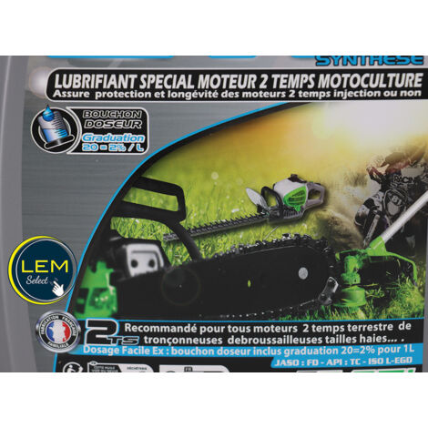 Minerva Huile moteur 2 temps Motoculture 2TS SYNTHESE (2L)