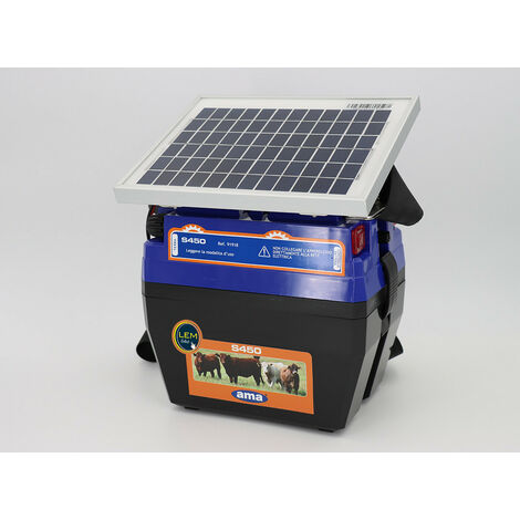 Électrificateur avec panneau solaire pour clôture électrique 5W 12V
