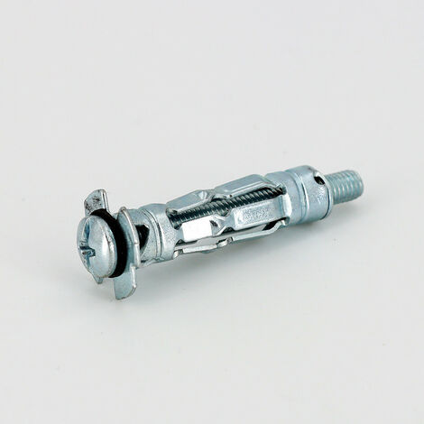 Boîte de 100 chevilles métalliques Placo à expansion avec vis de 5x37 mm
