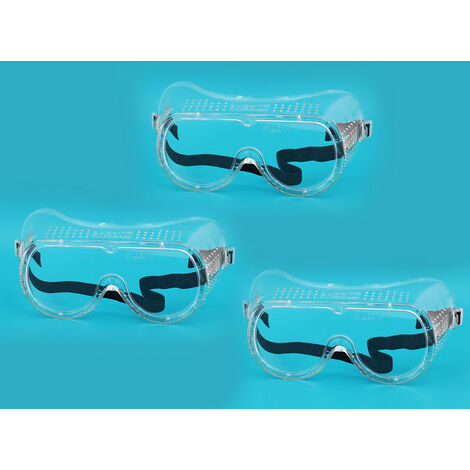 Lot de 3 Lunettes de protection anti-buée type masque (1/4)