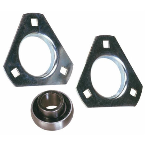 Palier tôle triangulaire SBPFT207 pour arbre Ø 35 (1/2)