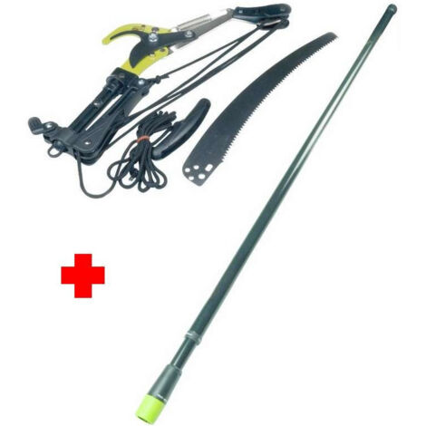 Ecimeuse en acier carbone et téflon avec manche télescopique