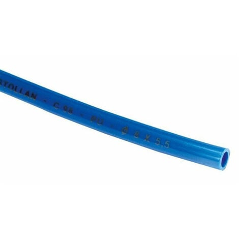 Tuyau à air comprimé RS PRO, 8mm x 5.5mm x 30m Bleu en Nylon