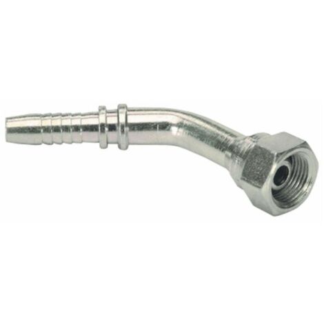 Raccord fileté femelle courbé à 45° (60°) - 3/4"  X 3/4" (1/2)