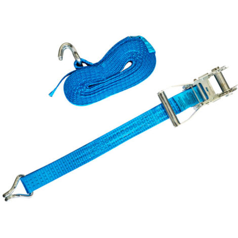 Sangle Serrage 5 Mètres Sans Fin PONSA R25SF - Sangle à Cliquet D'arrimage 5 Metres Sans Fin – Sangle De Serrage à Cliquet Petit Pour Les Charges Semi- Lourdes - Résistance à La