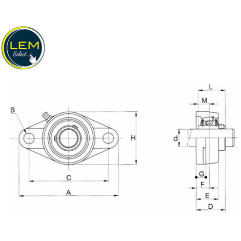 UCFL 207 Flanschlager – 35 Mm Wellendurchmesser,  Produktbild-Vorschau 4