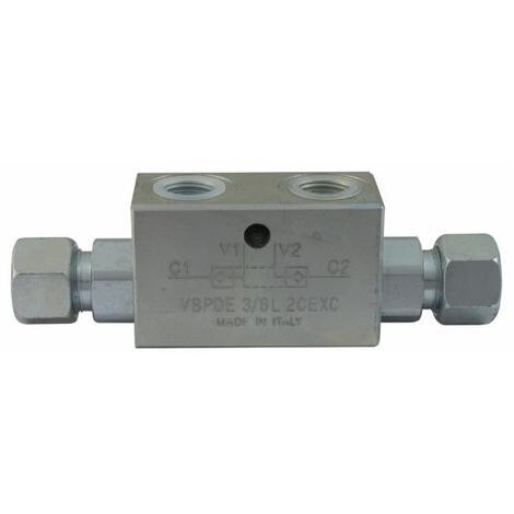 Clapet De Blocage Double Effet Piloté En Ligne M 12L - LEM Select, Pour Applications Hydrauliques/Pneumatiques