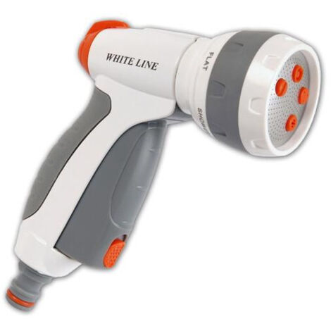 Pistolet réglable 5 fonctions WATER CLICK WHITE LINE pour tuyau d'arrosage (1/3)