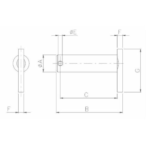 Axe D'attelage 3 Points Catégorie II - 25 X 164 Mm, Marque LEM Select, Neuf