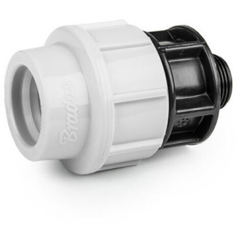 Raccord à compression PN16 pour PE 25 mm fileté 3/4" mâle (Lot de 2)