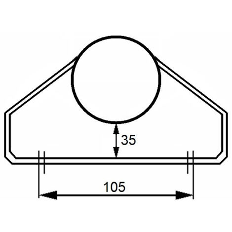 Roue jockey légère basculante ø 60 mm