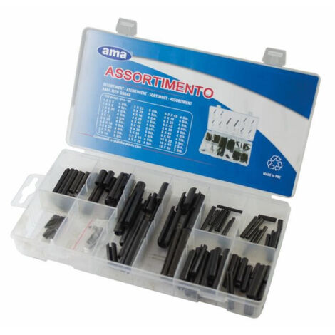 Lem Select – Lot de 120 goupilles élastiques – Assortiment Ø1.5 à Ø10mm – Pour fixation sur surfaces variées – Usage professionnel