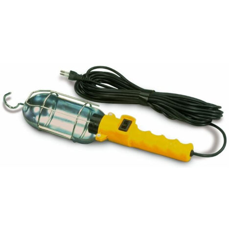 Lem Select – Lampe baladeuse de chantier 60W – Câble 10 mètres – Protection anti-huile et anti-acide – Pour environnements difficiles (1/2)
