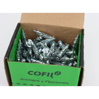 Lem Select – Boîte de 100 chevilles métalliques à expansion 5x37 mm – Acier zingué – Fixation solide pour plaques de plâtre et cloisons légères