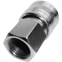 Oumuik Lot De 2 Raccords Air Comprimé 8 Mm - Laiton DN8 - Raccord Femelle Fileté - Pour Compresseur Et Outils Pneumatiques