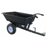 Lem Select – Remorque basculante 300 kg – Deux roues pneumatiques 40x50 cm – Système de basculement pour chargement facile – Accessoire tondeuse