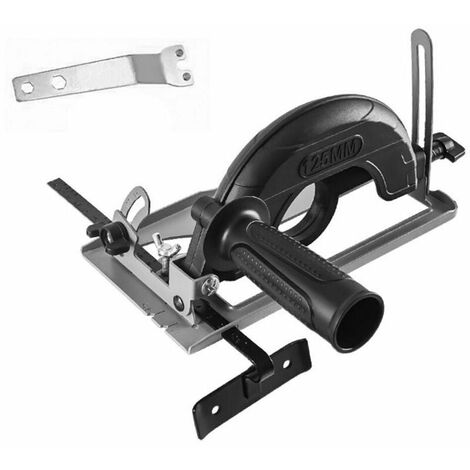 Angle 0-45 ° réglable 0-40 mm réglage de la profondeur de coupe support de positionnement meuleuse d'angle rénovation machine de découpe base de rainurage pour meuleuse d'angle 100-125 mm,Base de mach