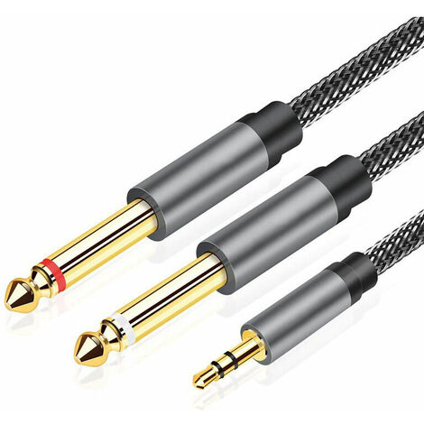 Double câble mono XLR (M) - Jack pour ampli et table de mixage, 3 mètres