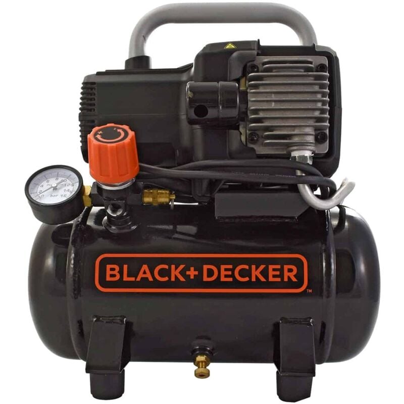 BLACK+DECKER Compressore d'Aria 6 L 230 V Silenzioso