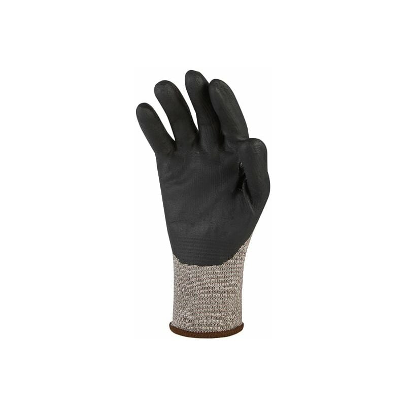 Ecd Germany 48 Paia Guanti Da Lavoro In Nylon 7-s Guanti Meccanico Multiuso  In Pu, Taglia 7-s, Colore Nero