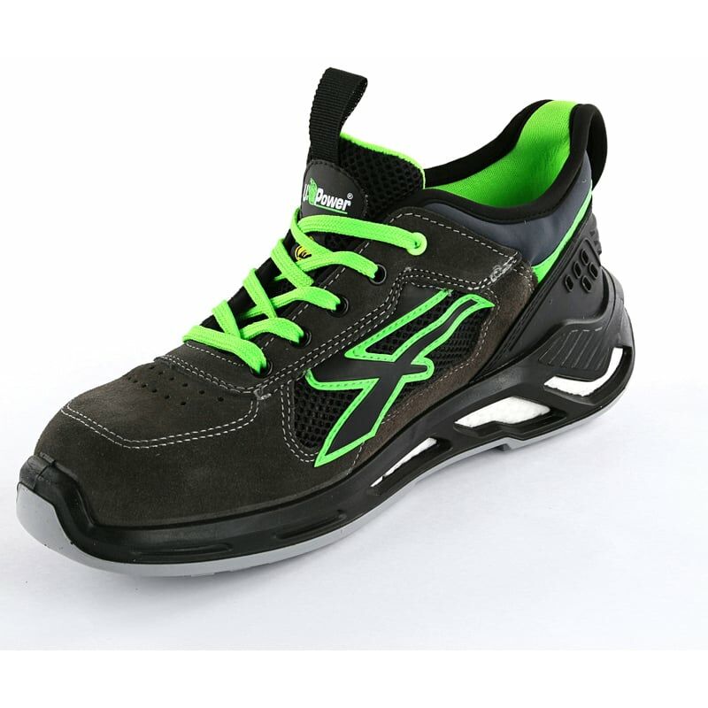 Scarpe antinfortunistiche U-Power Negan S1P SRC ESD - 47 - Antracite/Verde