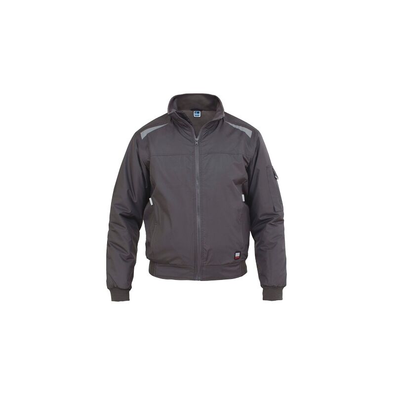 BWOLF ARES Giacca Da Lavoro Uomo 100% Cotone Grigio/Rosso 3XL - Resistente E Traspirante