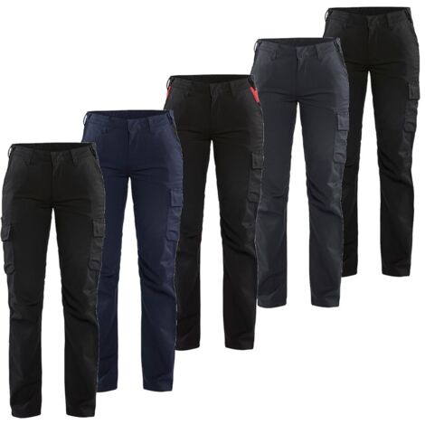 Pantaloni da lavoro donna Blaklader 7144 Industria Stretch - XS - Nero/Rosso