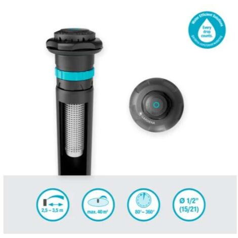 Irrigatore pop-up statico da 1/2 hunter ps-04 - cm.10 da 1 a 360