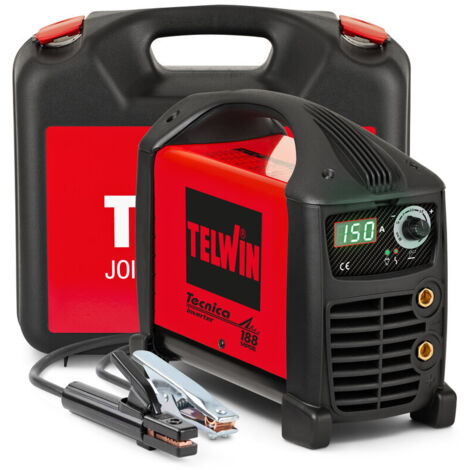 SALDATRICE AD INVERTER TECNICA 188 MPGE TELWIN 150 AMP VALIGETTA + ACCESSORI