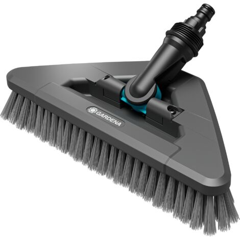 GARDENA Spazzolone soft flex Cleansystem, per le superfici più grandi e delicate, ideale per pulire anche negli angoli, pieghevole 360°(18812-20)