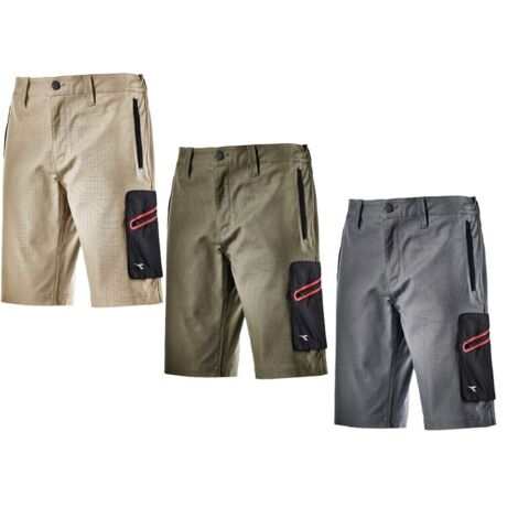 Pantaloncini da lavoro Diadora Utility BERMUDA STRETCH - L - Grigio