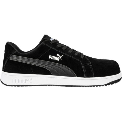 Scarpe antinfortunistiche Puma Iconic Suede Black Low S1PL ESD FO HRO SR - 39 - Nero