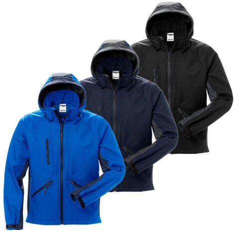 Giacca in softshell Fristads Acode Windwear 1414 SHI - L - Nero/Grigio