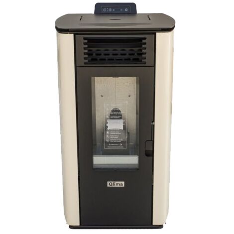 Stufa a pellet Qlima Fiorina 74 S-LINE Avorio da 8,24 kW