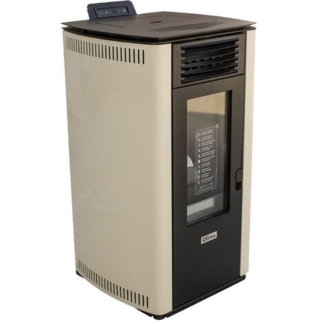 Stufa a pellet Qlima Fiorina 74 S-LINE Avorio da 8,24 kW