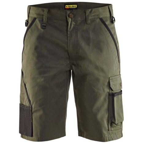 Blakläder Pantaloncini Lavoro C42 – 144718, Verde, Resistenti E Funzionali, 65% Poliestere 35% Cotone