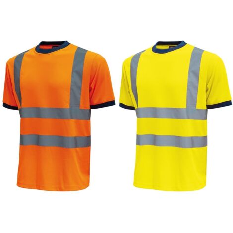 T-shirt alta visibilità U-Power Glitter - XXXL - Arancione