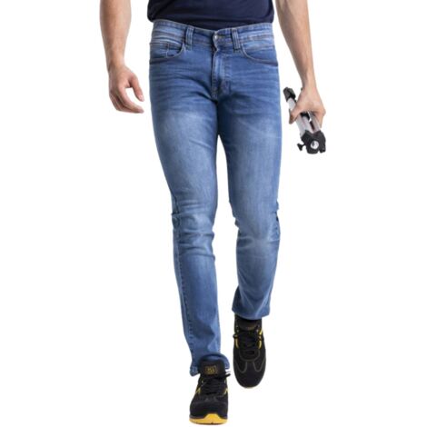 Vigor-Blinky Pantaloni Rica Lewis Jeans Work1 Denim Chiaro Taglia 54