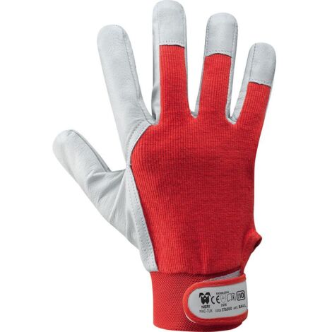 Guanti in pelle fiore caprino da lavoro Neri Ball 376050