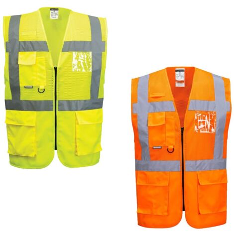 Portwest C496 Gilet in Rete Executive Madrid, Arancione, S