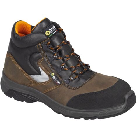 Wolverine Scarpe Antinfortunistiche Uomo - Modello Marrone, Pelle, Tacco Piatto, Larghezza Normale, Sicurezza Sul Lavoro